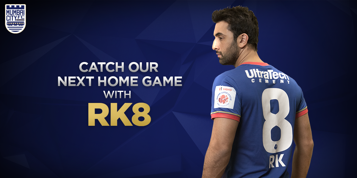 MumbaiCityFC's tweet photo. Show some love for your homeboys, tweet with #MumbaiMeriJaan &amp; you could just watch the next home game with Ranbir! https://t.co/sMOac2J7HU