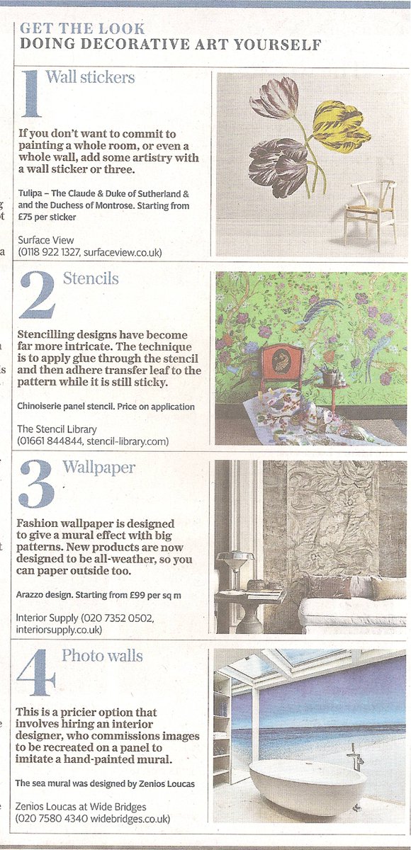 InteriorSupply's tweet photo. Great to see our brilliant wallpaper brand Wall &amp; Deco in @Telegraph - thank you for the mention! https://t.co/RO6K8PBpu7