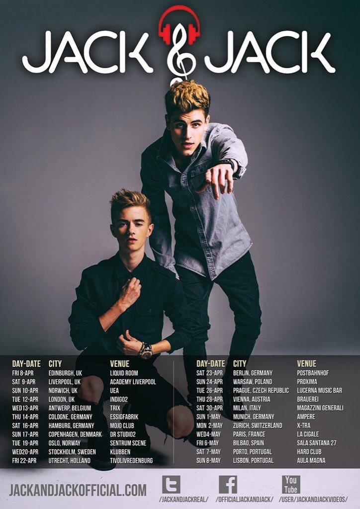 JackAndJack's tweet photo. Come join us on #JackAndJackEuropePt2 TIX EVERYWHERE ON SALE NOW https://t.co/ukFA9c4aQE https://t.co/mzEFBHXvVG