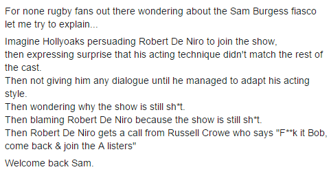 SeriousAboutRL's tweet photo. The Sam Burgess fiasco in a nutshell... https://t.co/FLVFZ2HGuq