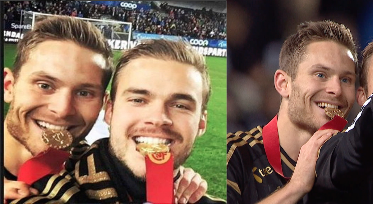 Hvor ble det av <a href="/phelland8/">Pål-André Helland</a> da <a href="/Holmar_Eyjolfs/">Hólmar Örn Eyjólfsson</a> tok gullbildet? Sjekk siste #overtid. facebook.com/cmorefotball/v… #cmore