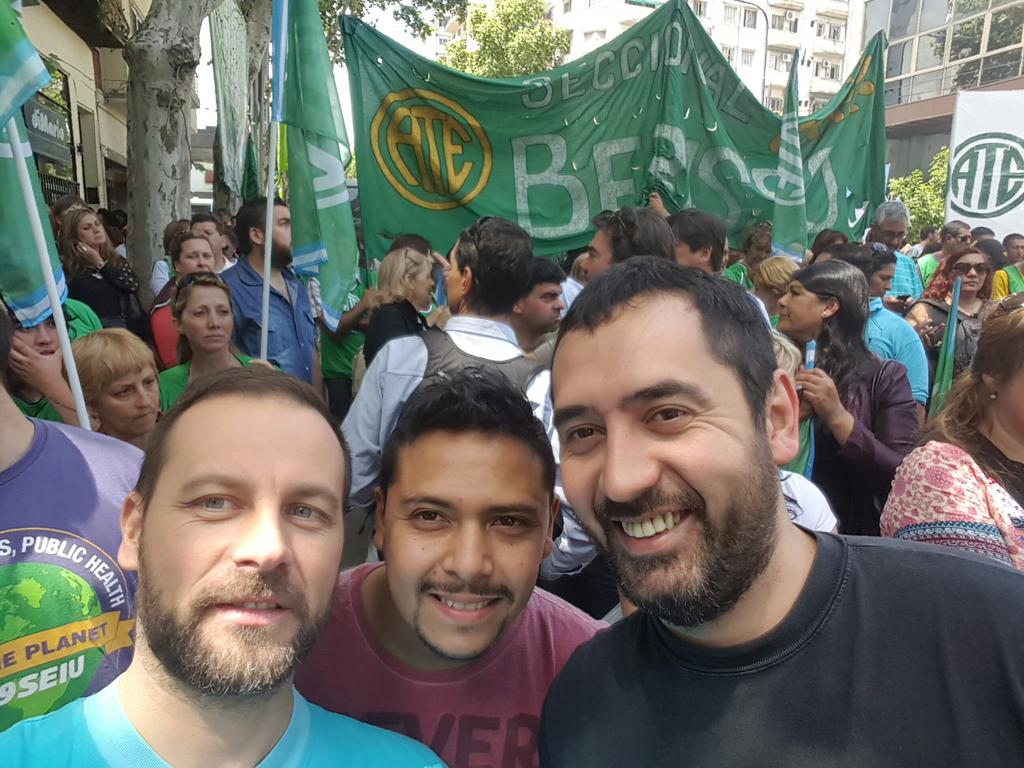 federgiuliani's tweet photo. Junto a @Dami_Alb y @waltavalos en el Acto de Asunción de la Conducción Nacional de ATE. Cc @ateprensa @ateriocuarto https://t.co/VGGunF6KSh