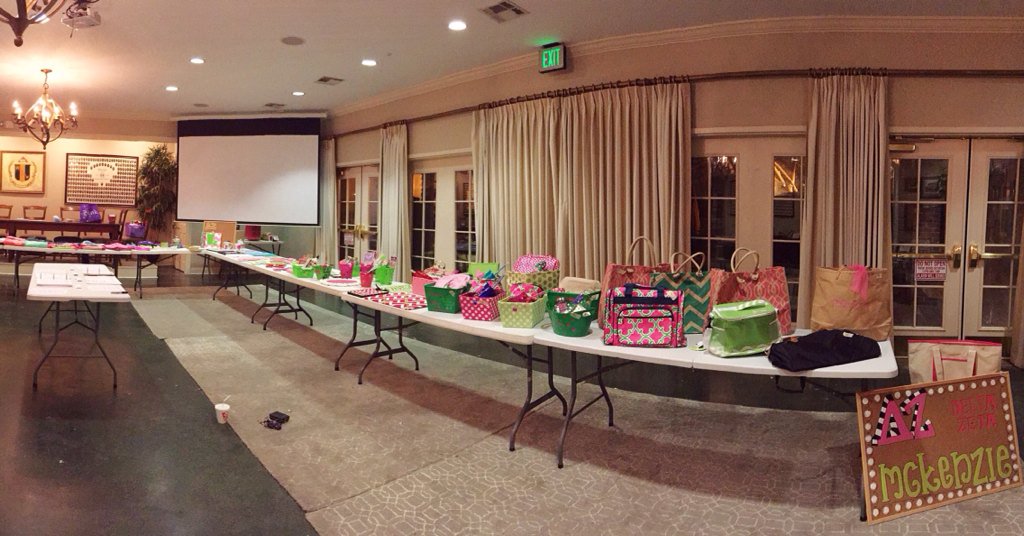 Check out all the awesome stuff up for grabs at our DZ Silent Auction 💞 Stop by the chapter room TODAY from 9-6!