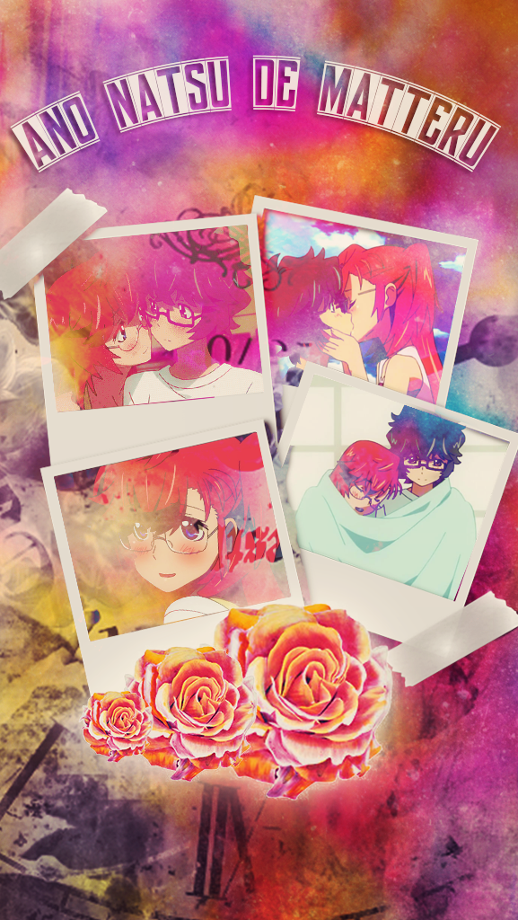 2Bgraph's tweet image. 2 new lockscreens of Ano Natsu De Matteru and 2 new of Red Data Girl // #lockscreen #reddatagirl #anonatsudematteru