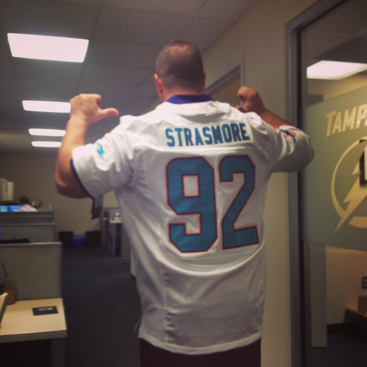 The custom made Spencer Strasmore #NFL 