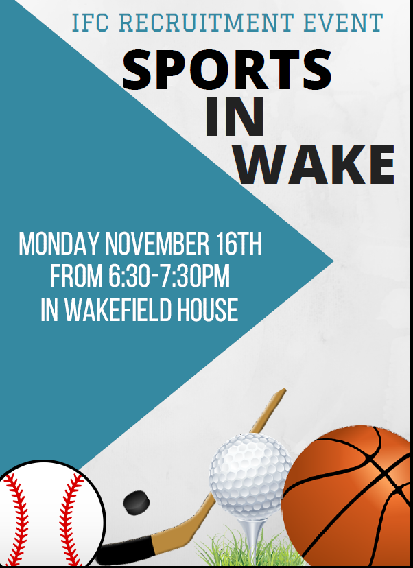 LC_IFC's tweet photo. Interested in #LCIFC recruitment, come to Wake Field House for sports and events. #LCGREEK. https://t.co/S1U3pokIQs