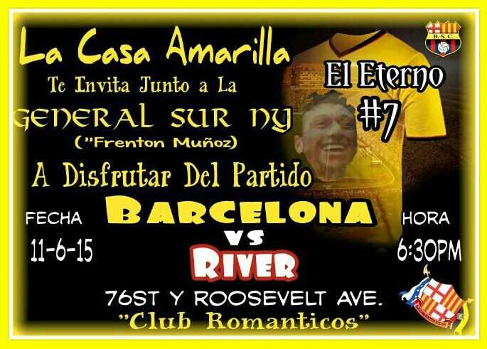 guayaco73's tweet photo. Como Siempre NY apoyando al Idolo @BarcelonaSCweb @LuisAlberto_BSC @cocobasile10 @ZonaMegaRadioTV #ElEterno7 https://t.co/yMEDUeNpwb
