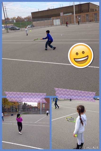 MsFrasersClass's tweet photo. Taking advantage of sunshine in November and our awesome equipment @MsFrasersClass @TDSBGatewayPS #tennisinnovember https://t.co/uaBy0Mp2Xy