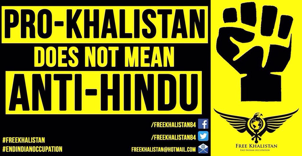FreeKhalistan84's tweet photo. Pro-Khalistan
Does not mean 
Anti-Hindu

#FreeKhalistan
#EndIndianOccupation https://t.co/MbNdubkROf