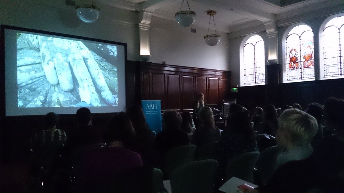 DECRarthistory's tweet photo. #NV15 first session on #Hapticity and Affect in full swing with terrific papers - now Thalia on Bosco di Bomarzo https://t.co/MGWFI3mHLG