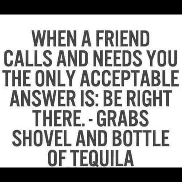 ChantalRiley's tweet photo. You know it's real friendship when your bestie @M3lCook sends you this: #GetTheTequila #WeMayAlsoNeedTheShovel https://t.co/1Pp4TLyVaz