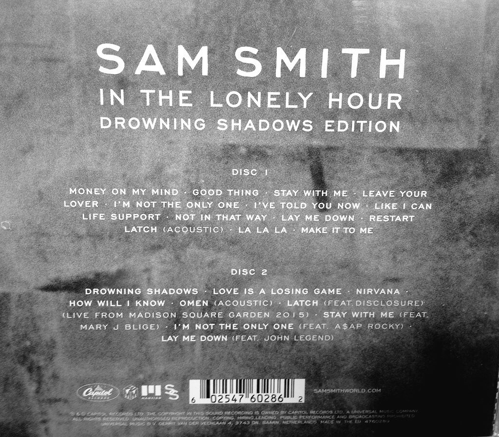 sam smith in the lonely hour drowing shadows edition sam smith in the lonely hour drowing shadows edition