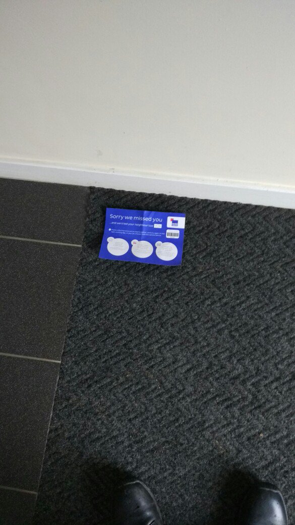 Brykins's tweet photo. @Interlink_UK Different block of flats today....PE7 8... postcode. https://t.co/uWIlnWezQf