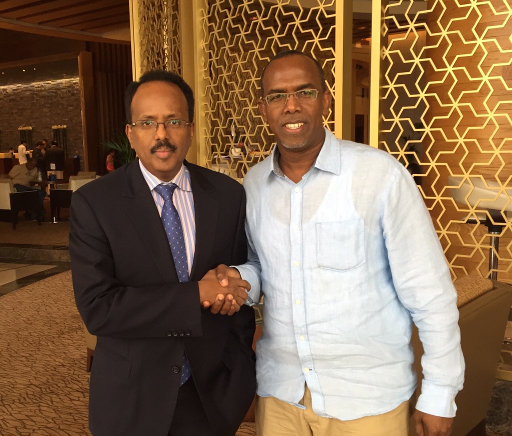 AmbAmerico's tweet image. Today I had good meeting with former PM Mohamed Abdullahi Farmajo #Somalia