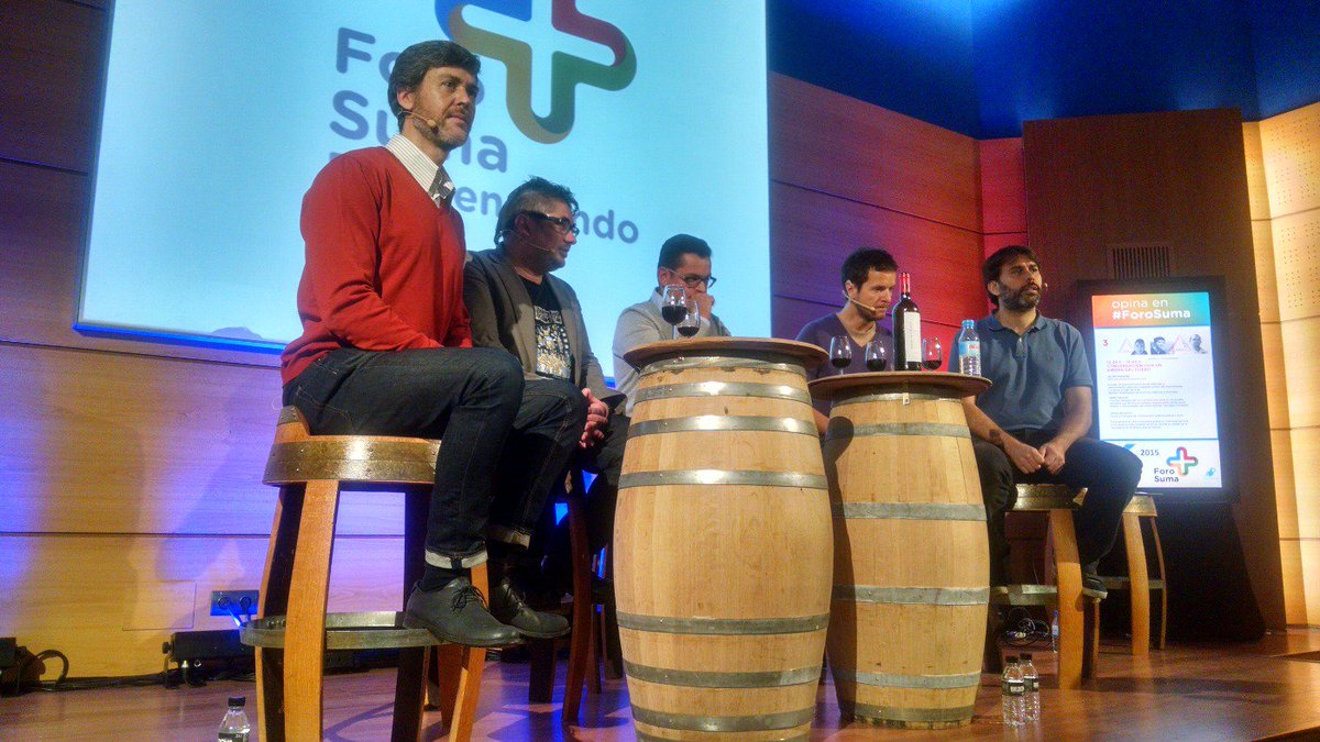 ReclamaConsumo's tweet photo. #ForoSuma Conversacion con un Ribera Luis Tamayo, Javier Marques, Marc Raulin, Jonas Bianchy #Emprendiendo https://t.co/933LqW9uTF