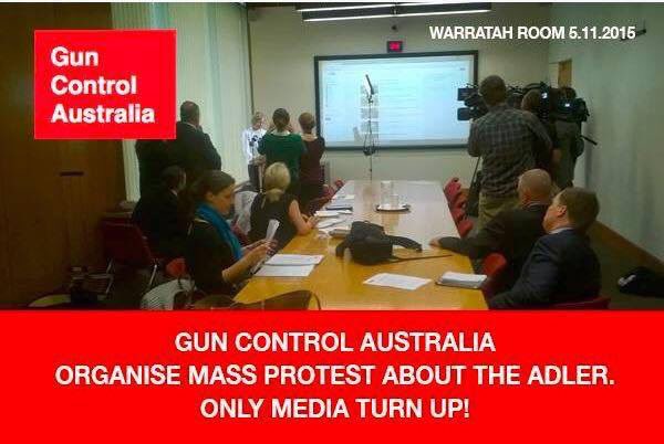 ShootersUnion's tweet photo. #GunControlAustralia organize a mass rally to prove their irrelevance. #gunsense #auspoI #qldpol #2A #LAFO https://t.co/TXMjZxv8oi