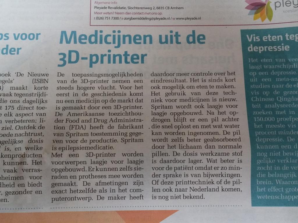 MMIS3D's tweet photo. Een mooie toepassing van 3D printing! https://t.co/OTbfVseKz9