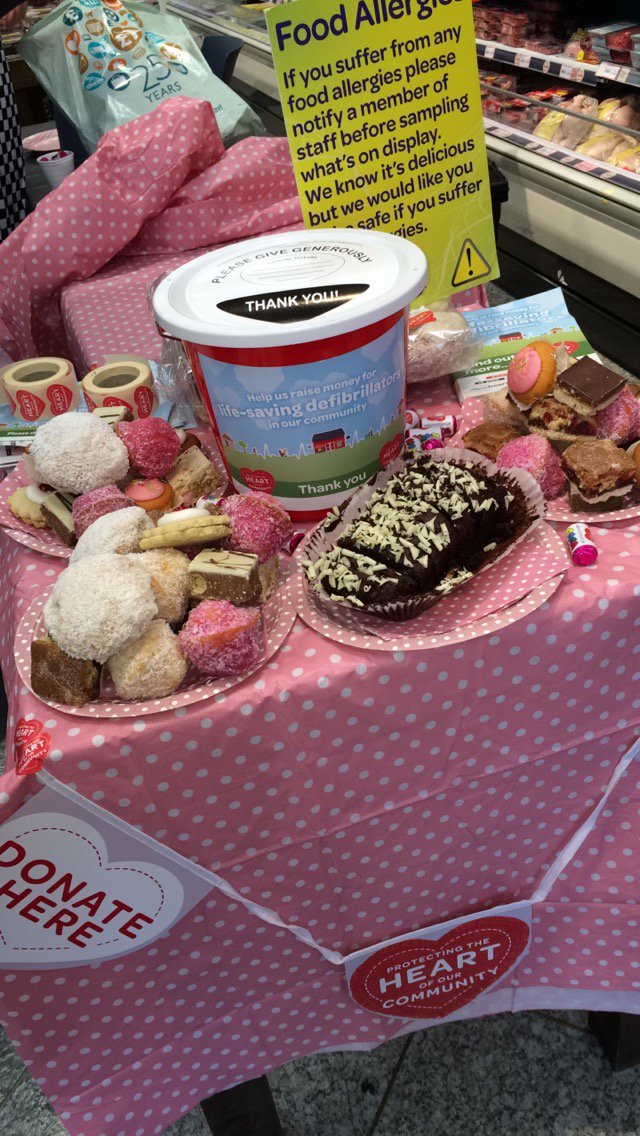 QRadioOfficial's tweet photo. Some delicious treats in store for #DefibDonate at @SPARNI Millburn Road, Coleraine. https://t.co/uOjI6Z3ttU