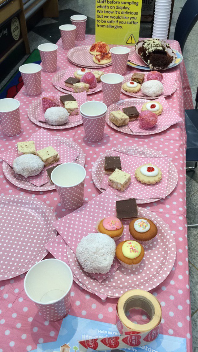 QRadioOfficial's tweet photo. Some delicious treats in store for #DefibDonate at @SPARNI Millburn Road, Coleraine. https://t.co/uOjI6Z3ttU
