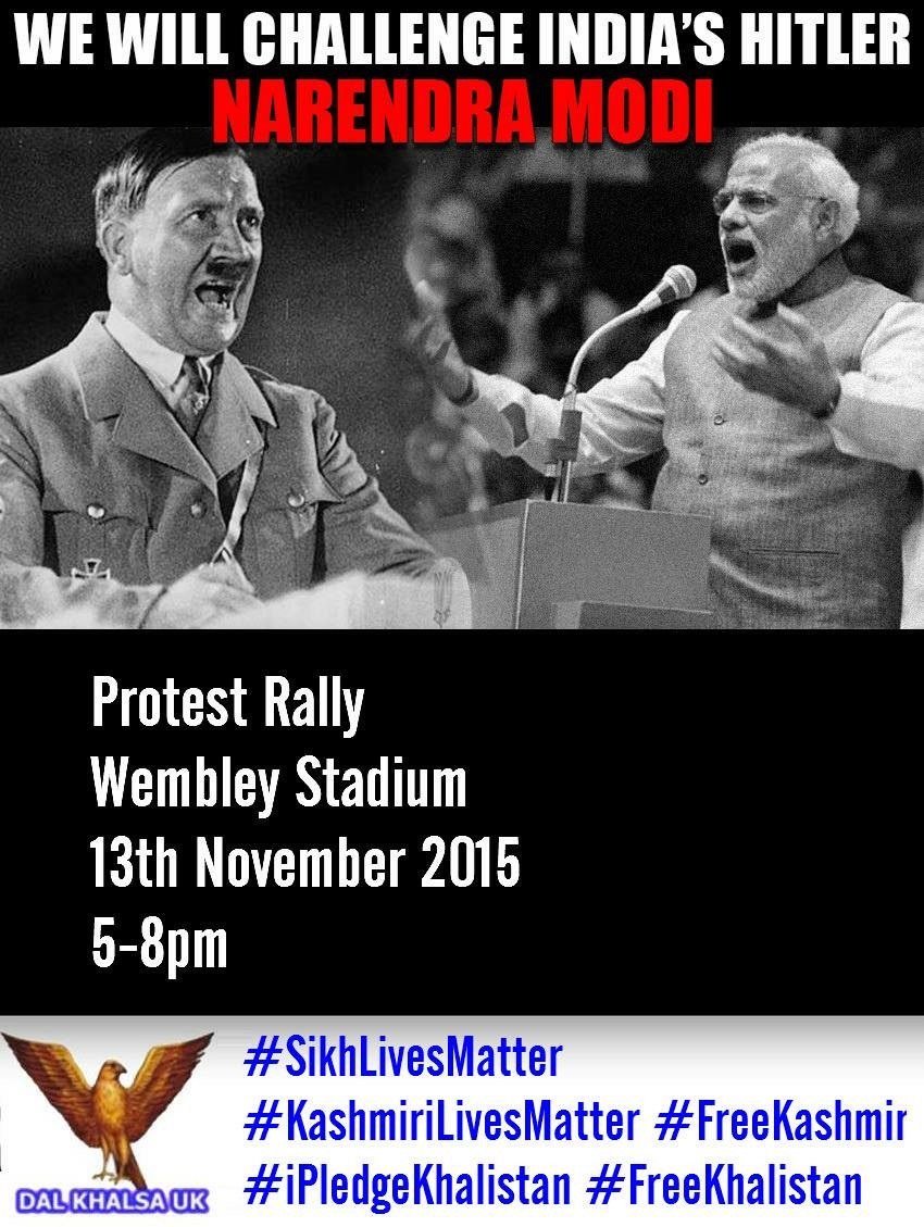 DalKhalsaUK's tweet photo. @SikhPA 13th Nov #ModiNotWelcome #SikhLivesMatter https://t.co/afSsTgoQKZ