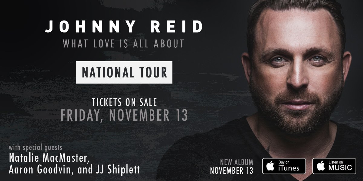 JohnnyReid's tweet photo. Announcing the 2016 What Love Is All About National Tour! For dates: https://t.co/7Y7leTgHzM #whatloveisallabout https://t.co/hGAsc2740z