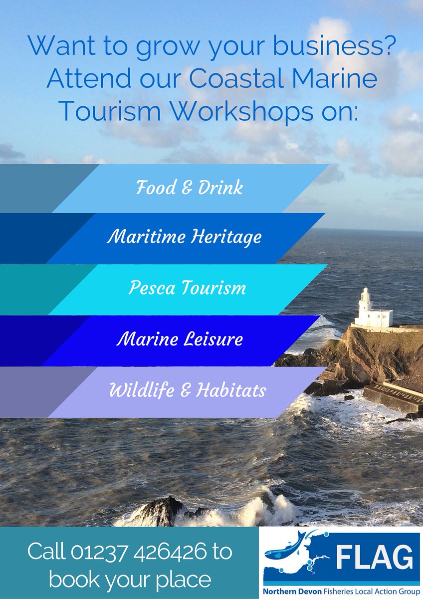 NDFLAG's tweet image. Grow your tourism business! We have fantastic workshops to develop coastal tourism.Please call 01237 426426 to book