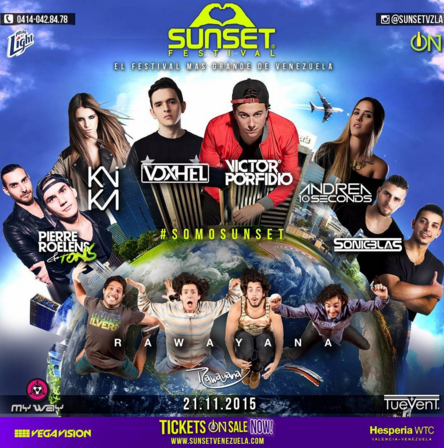 ¿Ya conoces los artistas que nos acompañaran este año?
¡Aquí los compartimos contigo! 
#SOMOSUNSET