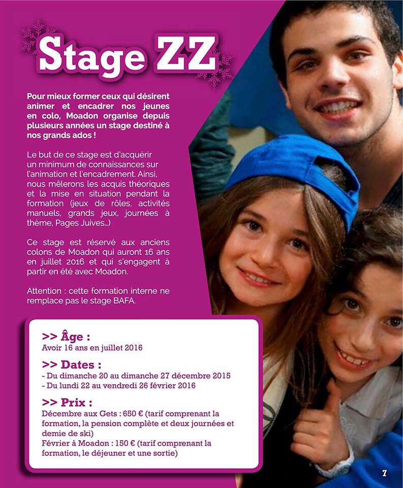 Moadon_'s tweet photo. STAGE ZZ
Tu auras 16 ans en Juillet 2016
Tu es un ancien colon Moadon
Tu veux partir comme animateur cet été ? https://t.co/qVmhjliDTY
