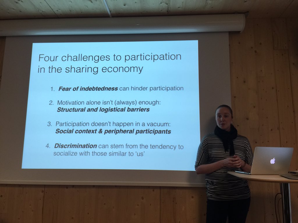 DemosHelsinki's tweet photo. 4 challenges to participation in the sharing economy. Research results by @airi_ to complement #smartretro scenarios https://t.co/fugf06467X