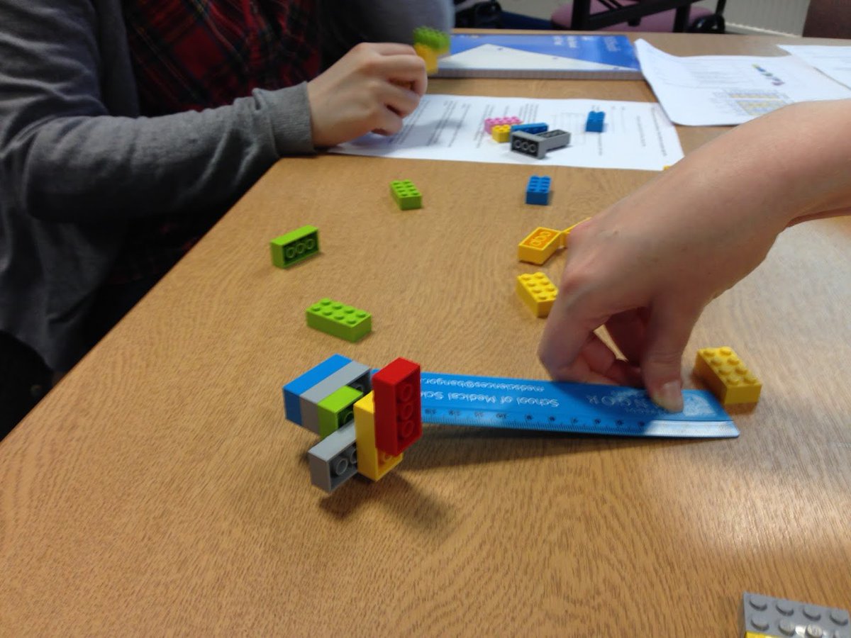 PsychBangor's tweet photo. Prof R Ward providing insights into evolution &amp; genetics for L3 students using #LEGO ! https://t.co/HMDJcRLfQh