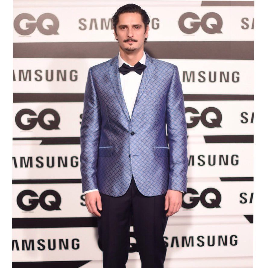 En los #PremiosGQ2015 #DiegoMartín de #Hermes #JanCornet de #EmporioArmani y #AntonioPagudo de <a href="/garciamadrid/">Garcia Madrid</a>