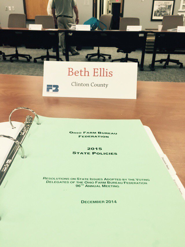 bethJ3cub's tweet photo. 2days working hard to represent counties @OhioFarmBureau policy dvlpmnt! Membership at work! #agvocate #agriculture https://t.co/9HP8mCdwR2