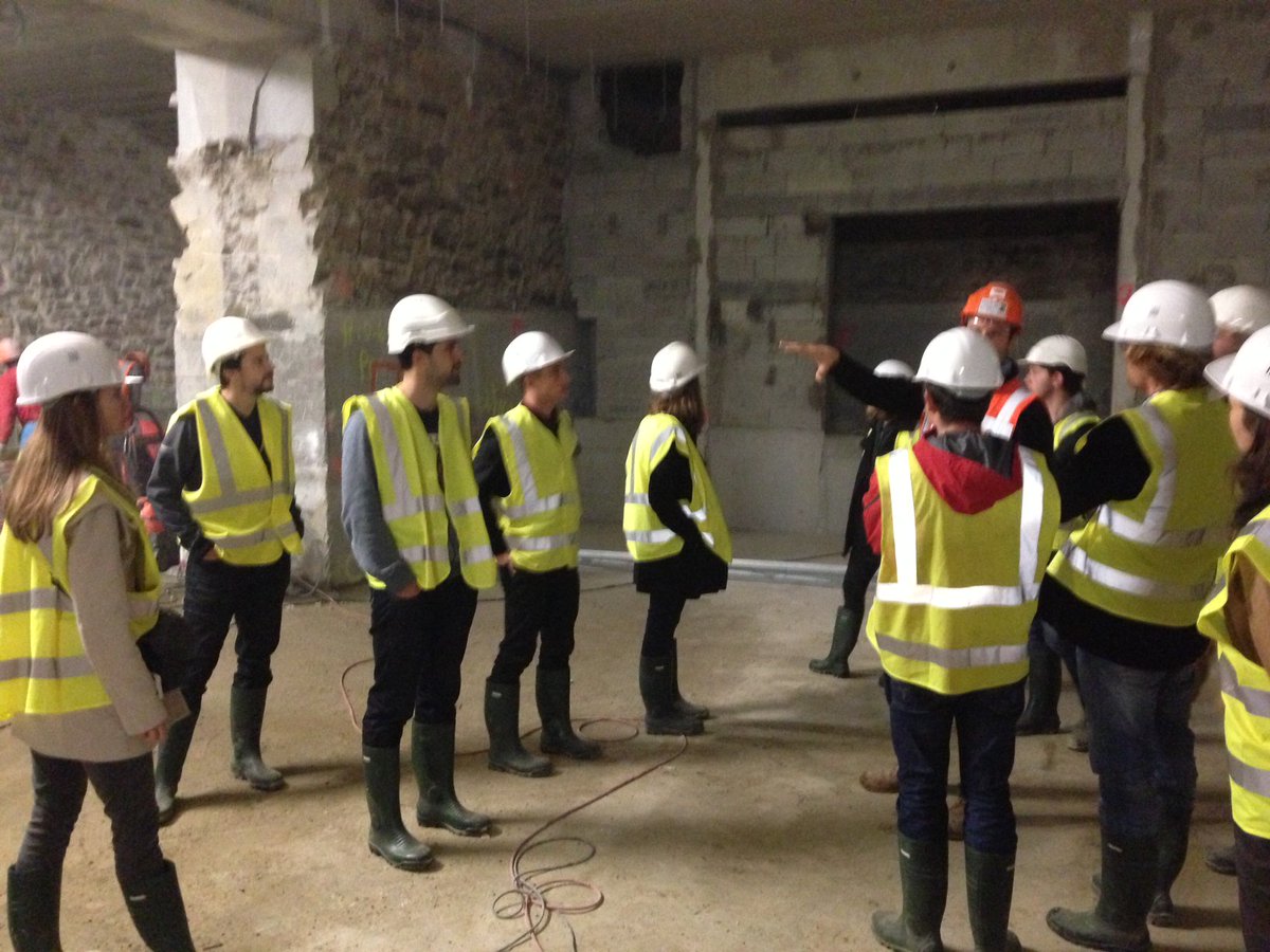 Aujourd'hui visite privée du chantier du #muséedesBeauxArtsNantes! Travailler à #lapetiteserre c'est aussi ça!