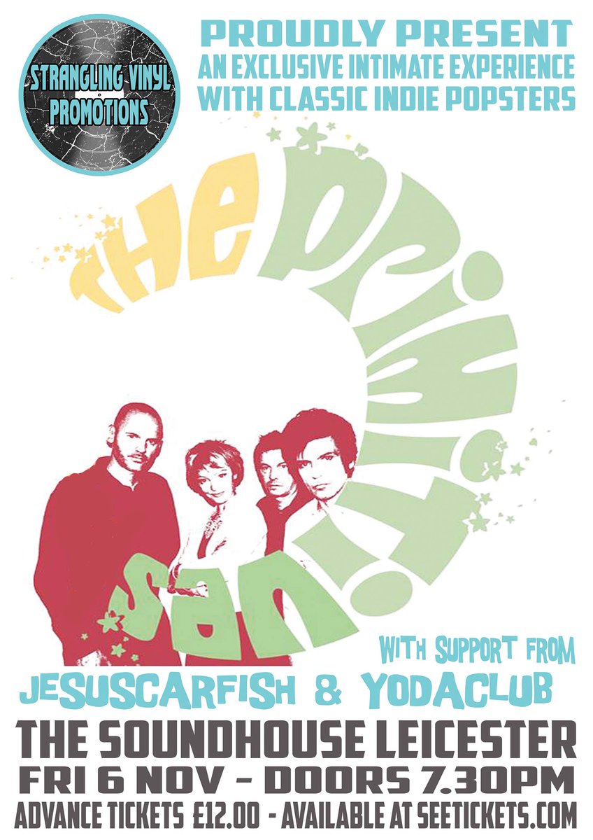 The_Sound_House's tweet photo. TONIGHT the iconic Indie Pop of @PRIMITIVESband!
Support: jesuscarfish &amp; @Yodaclub_band 
Tickets on the door. 7.30pm https://t.co/jsSAmNXNHA
