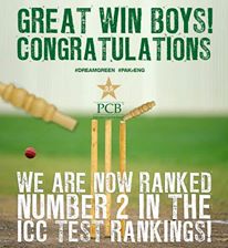 EcoVibeExplorer's tweet photo. Well done #TeamPakistan for the best ever achievement in #Testcricket #GoGreen #TeamGreen #Pakistan #CricketPakistan https://t.co/scUwg5AVp0