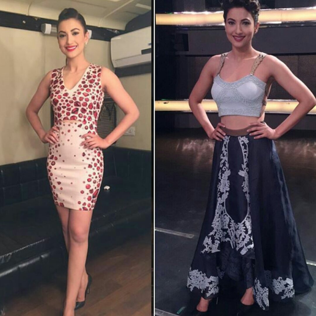 Fashion101in's tweet photo. .@GAUAHAR_KHAN rocks two looks - a @PankajandNidhi number &amp; #GeishaDesign dress.
Which one do you like? https://t.co/edlqEqbaD2