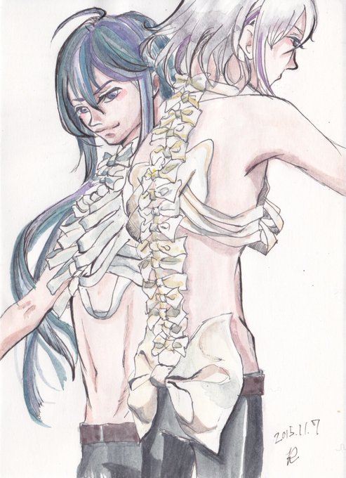 肋骨ブラウスのtwitterイラスト検索結果