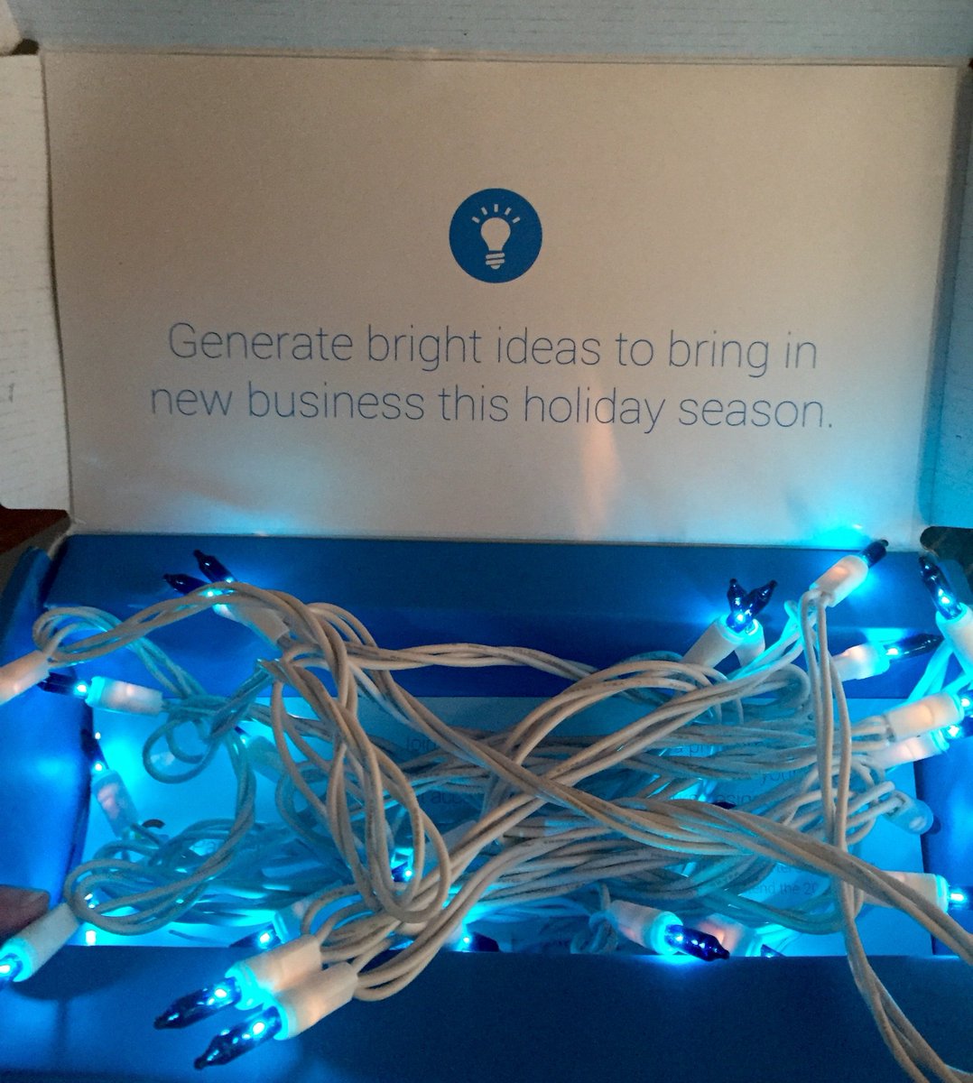 vyeagency's tweet photo. Nothing like getting Christmas lights from @google! #GooglePartnerRewards https://t.co/I0MWb6GLjQ