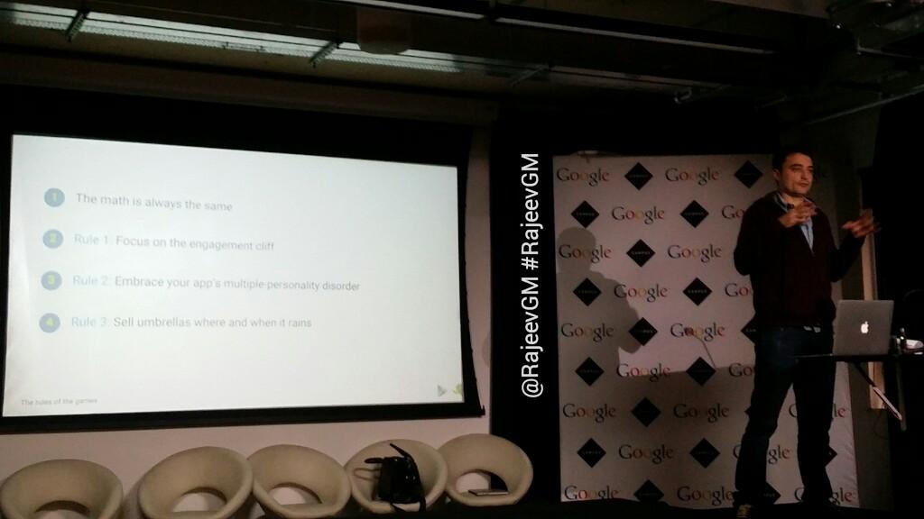 rajeevgm's tweet image. #YoYoPlay&amp;gt;@Google's head of @GooglePlay,@bieberstein giving his tips for #app #developers
#CampusLondon
