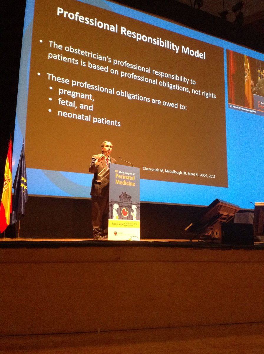 WCPM15's tweet photo. Chervenak analyzes collected data related to planned home birth in USA &amp; the ethics in perinatal med. #12wcpm2015 https://t.co/b2wl2MSYSt