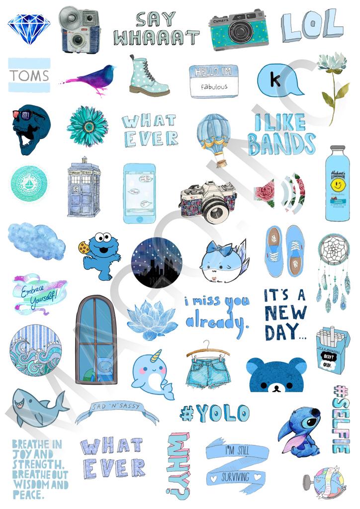 STICKER TUMBLR on Twitter: "Tumblr Blue Edition IDR 35K/48 