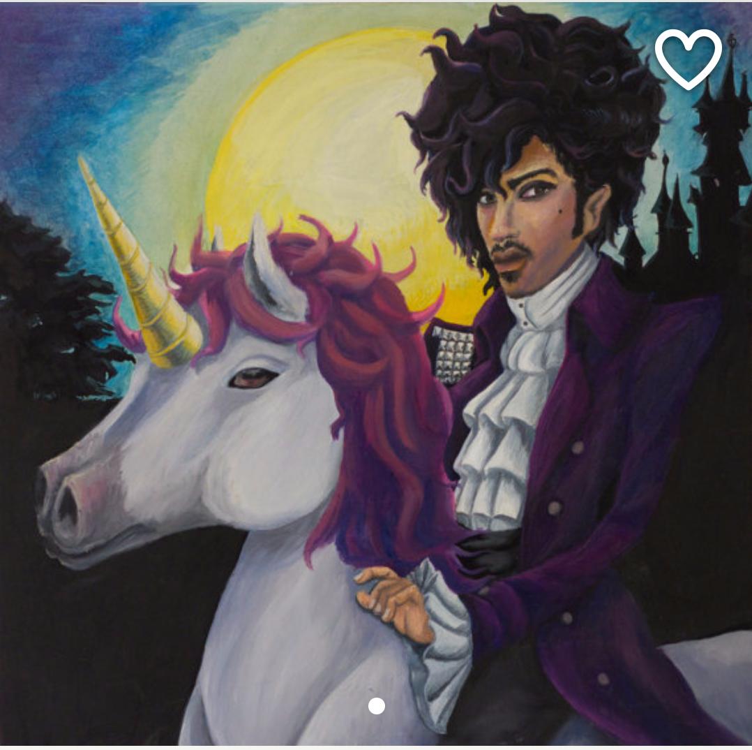 CourtneyLuhv's tweet photo. TGIF!! & In honour of this wknd's festivities, a #Prince #Unicorn #Artwork found on #Etsy☺ #FunkAndMagic @Prince3EG https://t.co/9mBq8gA3Q1