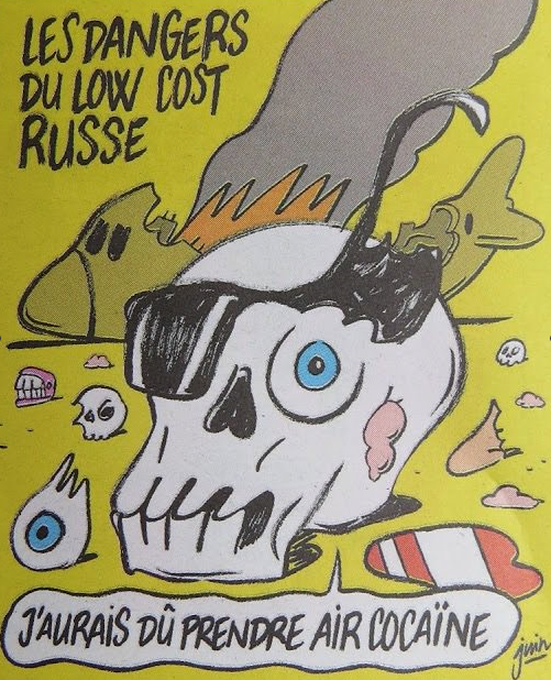 EPinternacional's tweet photo. Rusia acusa de "blasfemia" a Charlie Hebdo por burlarse de las víctimas del Airbus https://t.co/XORl7kYaKD https://t.co/Ba23oTA8MB