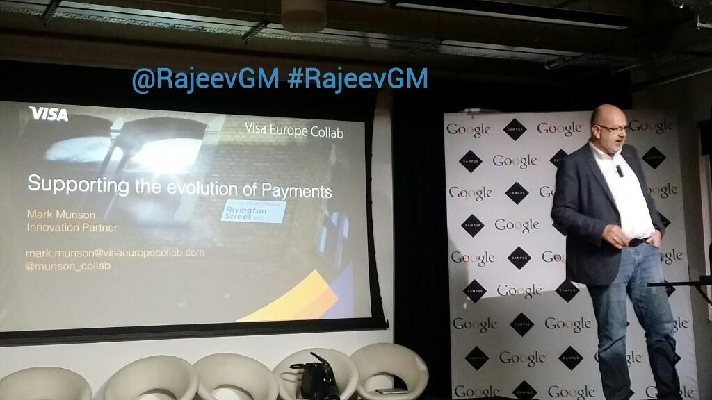 rajeevgm's tweet image. #YoYoPlay&amp;gt;@Visa's @Munson_Collab talking about @VECollab,#payments,#FinTech, SmartCities
#CampusLondon