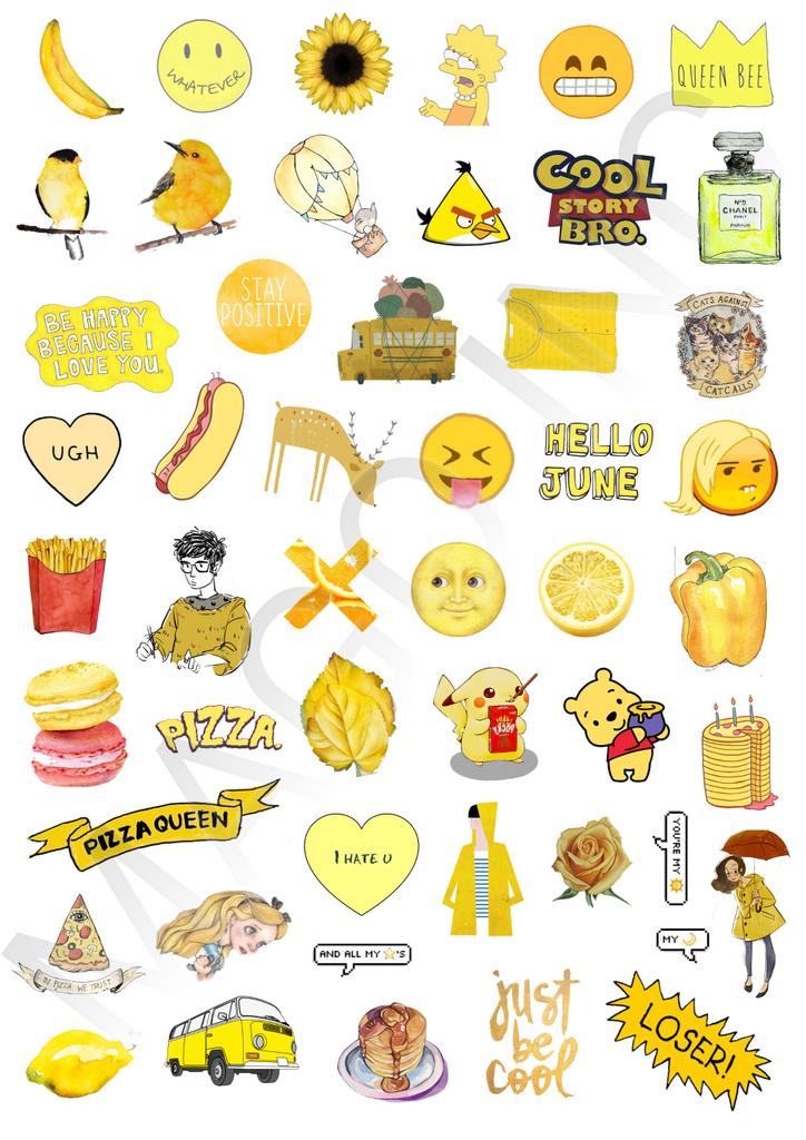 STICKER TUMBLR on Twitter Tumblr Yellow Edition IDR 35K 