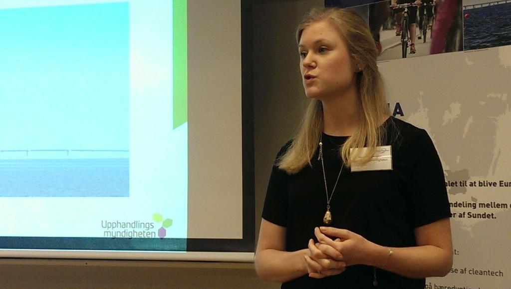 svanen's tweet photo. 7 Öresunds broar - så mycket pengar omsätter offentlig upphandling/år berättar Sanna Efraimsson @uhmynd #modupp2020 https://t.co/gDJBJnLBYe