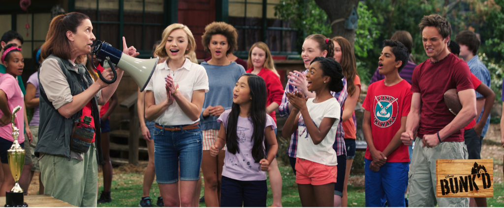 DisneyChannel's tweet photo. It’s time to go back to camp. #BUNKD returns tonight at 8p! https://t.co/pp88ksa0mF