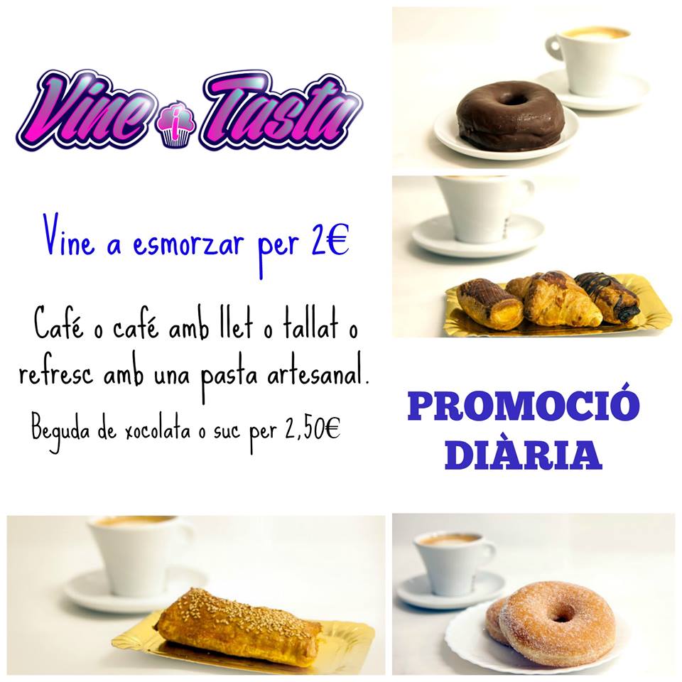Los mejores desayunos en Vine i Tasta, en Valls!!