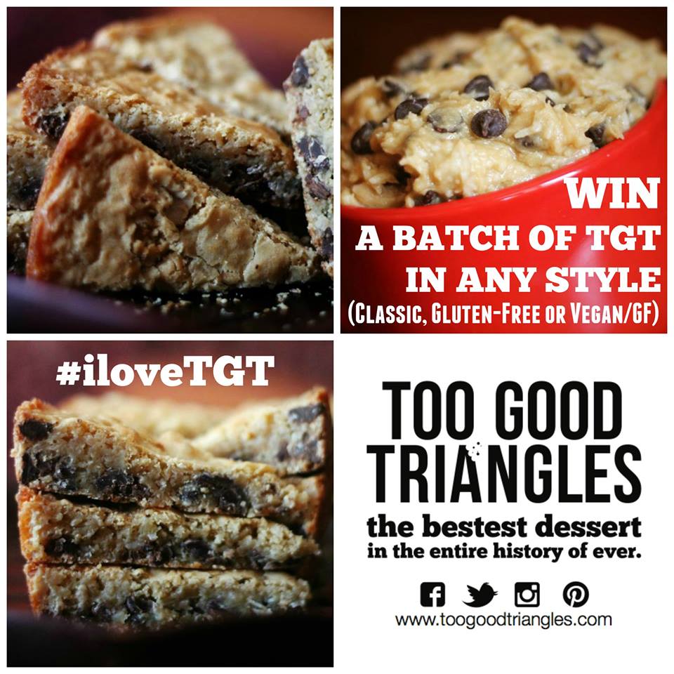 ThePastryPimp's tweet photo. RT &amp; REPLY w #iloveTGT + a comment by midnight to #win #TooGoodTriangles in ANY style! Enter on FB/IG/PIN, too! #TGT https://t.co/1rivDArLKP