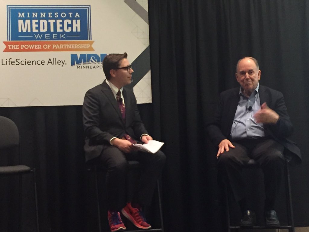 MedicalAlley's tweet photo. Great #MNMedtechWeek discussion with @bostonsci co-founder John Abele. https://t.co/zRzr3fUJYg